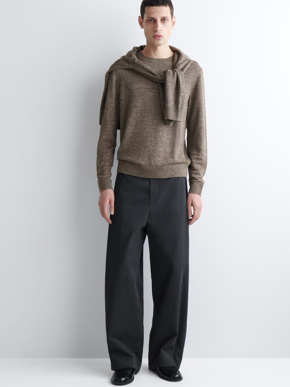 NWT (size M) COS KNITTED LINEN CREW-NECK SWEATER - Picture 2 of 6